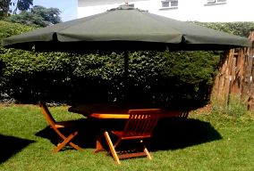 Umbrella Shade - Canvas with Seats